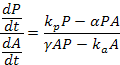 equation illusrating narrative at right 